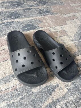 CROCS Black Slide Sandals